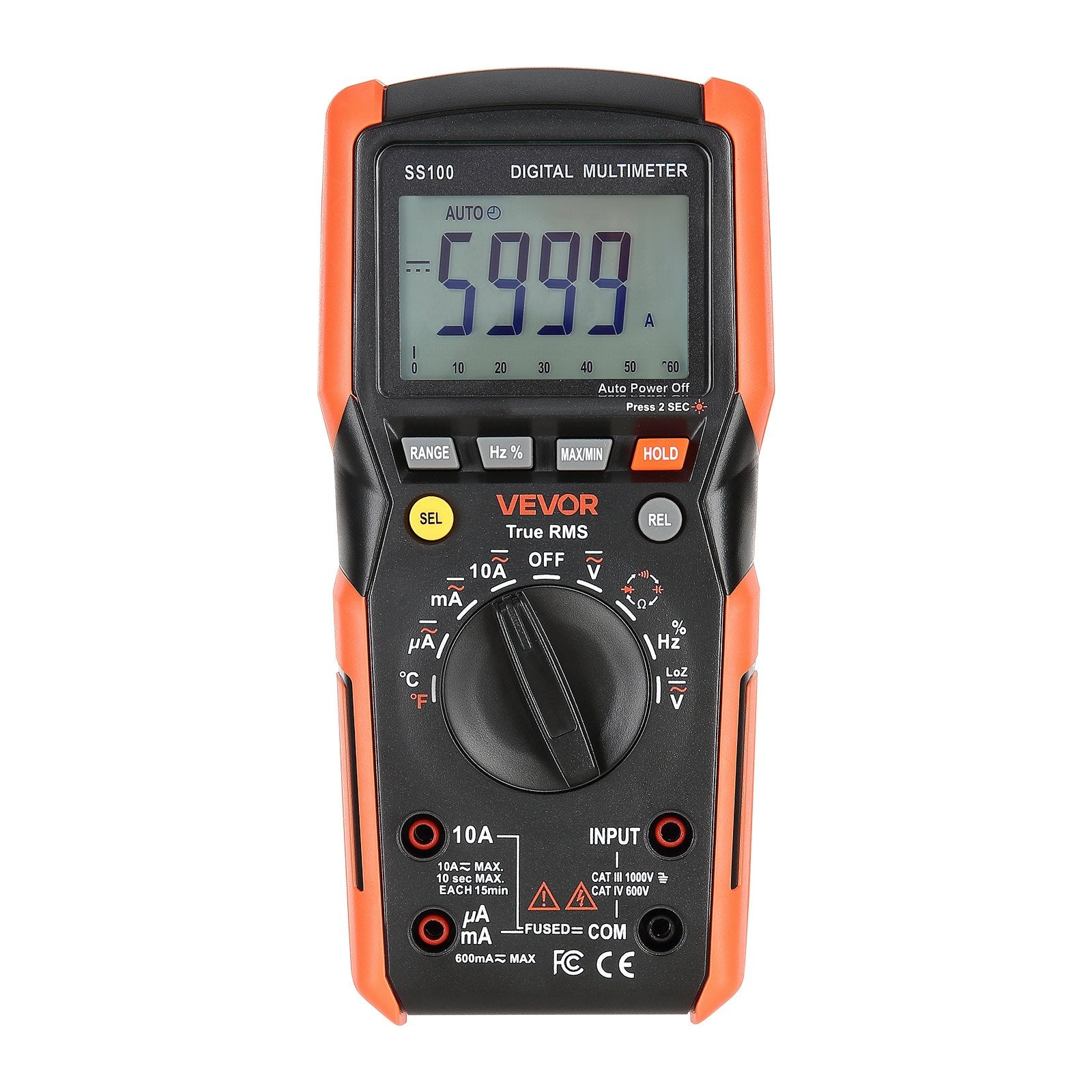 Digital Multimeter, 6000-Count TRMS, Auto-Ranging