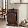 Tilt-Out Trash Can Cabinet, 10 Gallon — Woodgrain