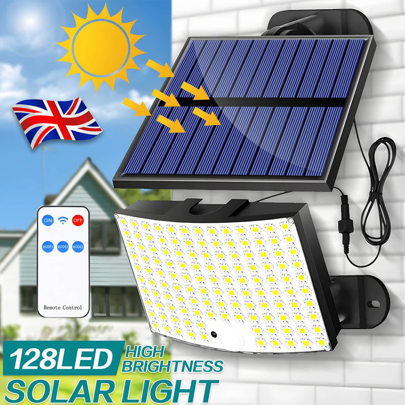 LED Solar PIR Motion-Sensor Wall Light