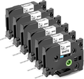 Brother P-Touch Compatible Label Tape, 9mm (6-Pack)